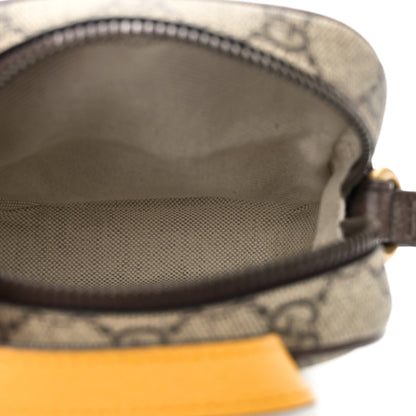 Gucci GG Supreme Monogram Mini Neo Vintage Double Zip Messenger Bag Beige New Acero Crop 5 of 10