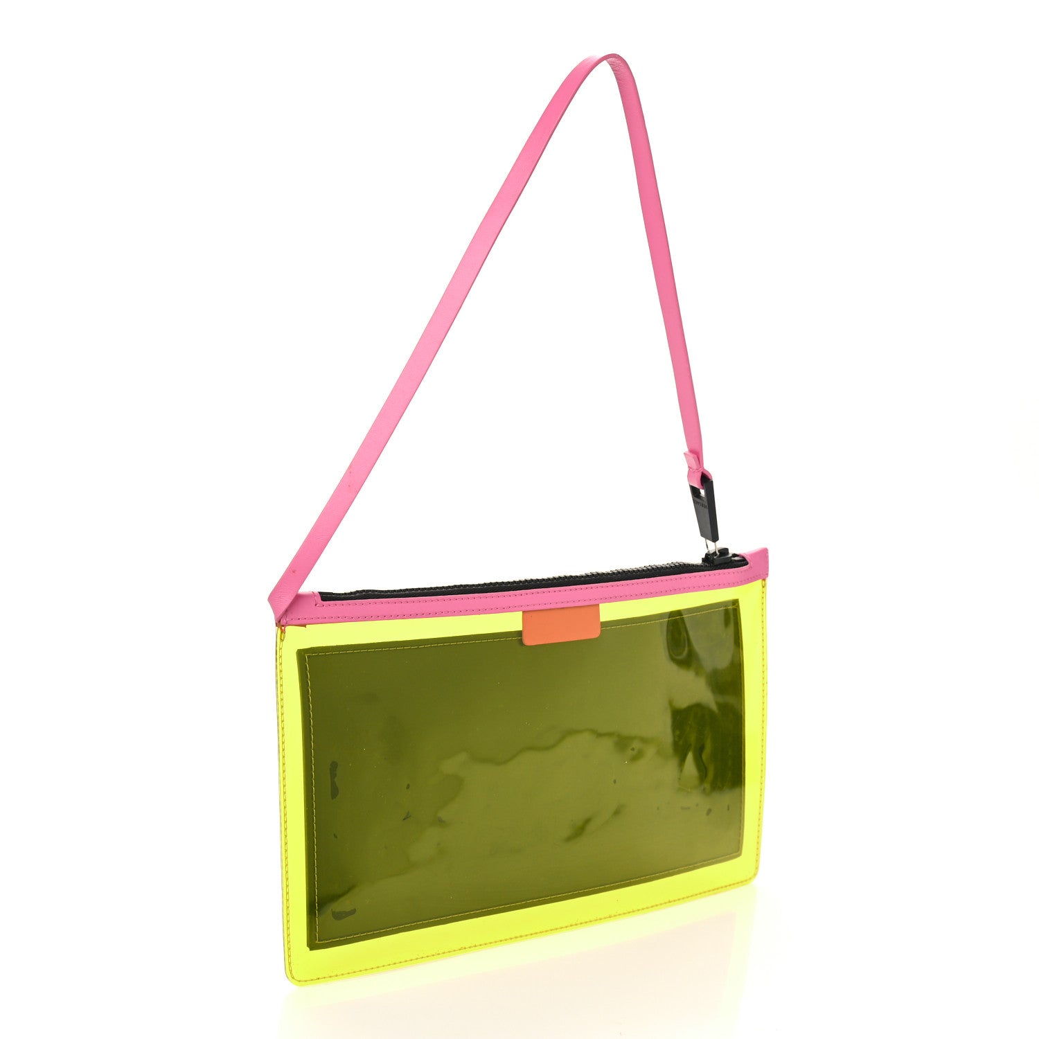 Versace Vinyl Rubber Calfskin 90s Logo Pouch Multicolor 3 of 8