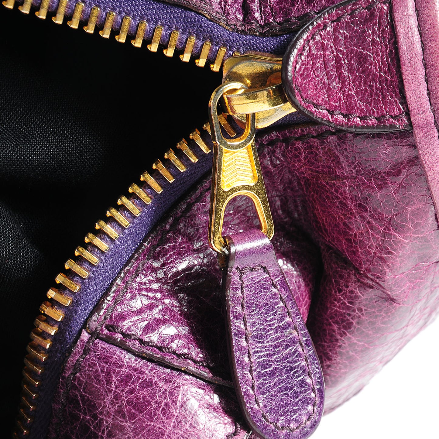 Chevre Giant 21 Gold Hardware Work Violet