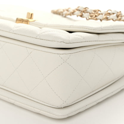 Chanel Caviar Quilted Coco First Flap White 9 of 11