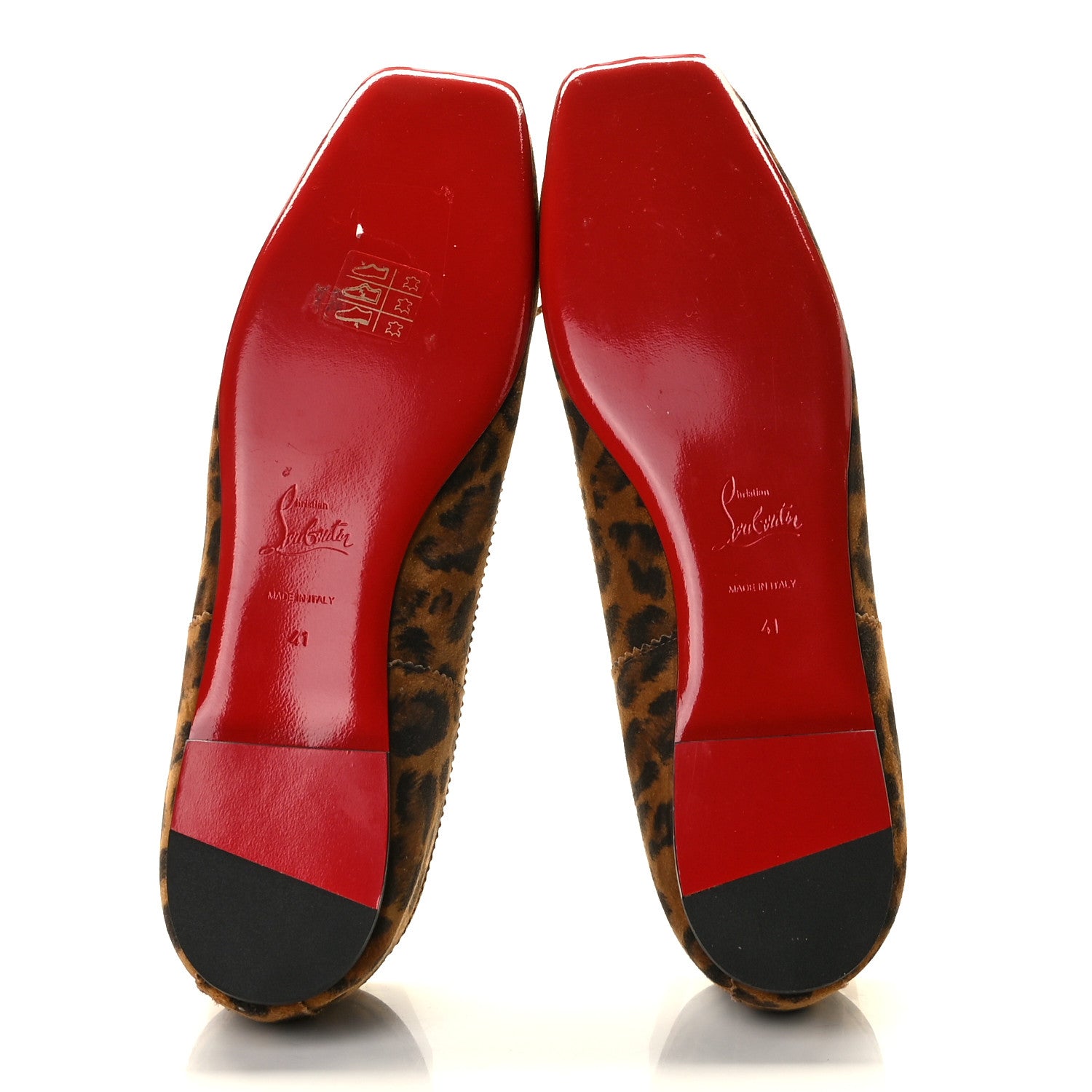 Christian Louboutin Veau Velours Mamadrague Flats 41 Leo 8 of 12