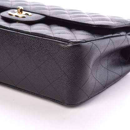 Chanel Caviar Quilted Jumbo Double Flap Black 6 of 11