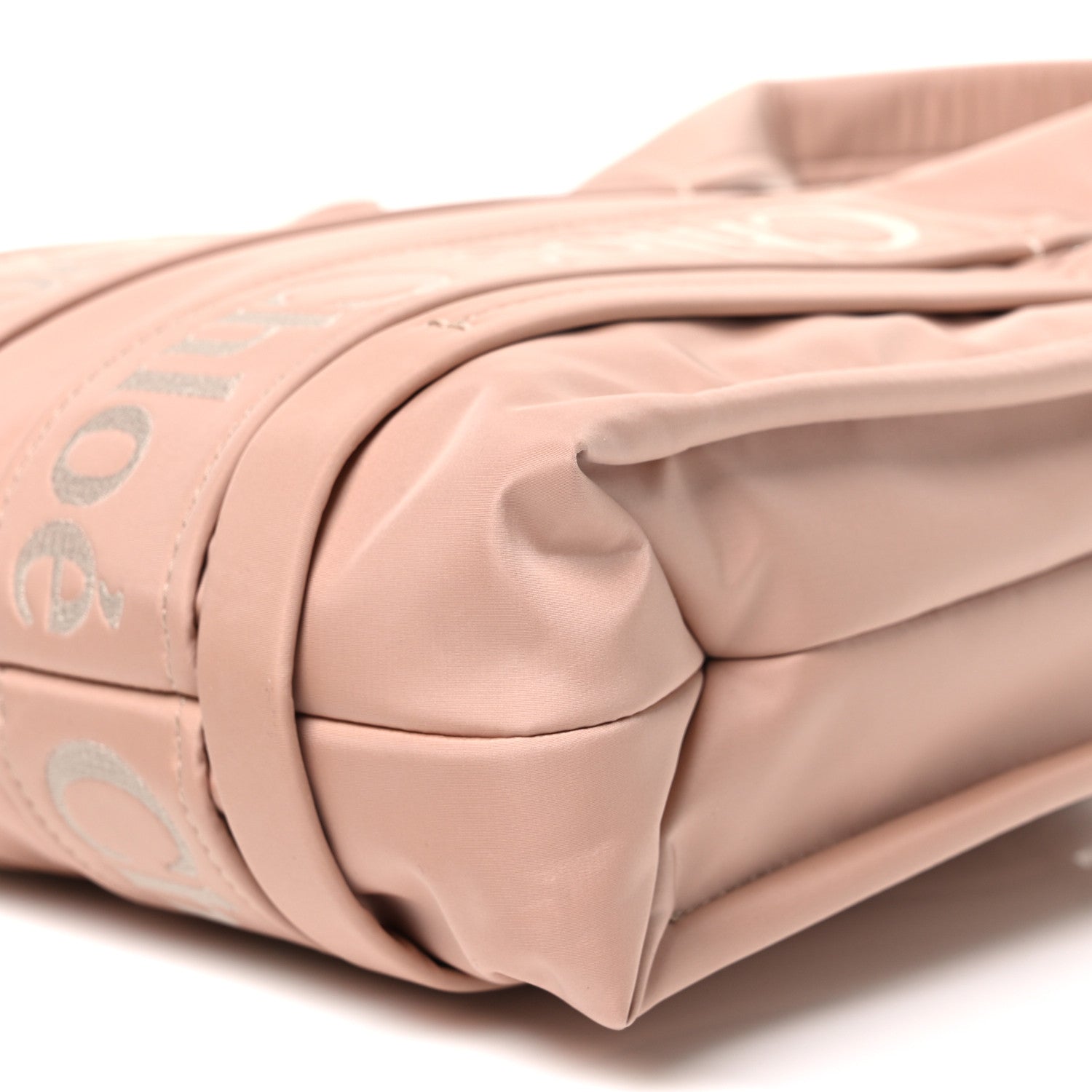 Chloe Nylon Small Woody Tote Rose Dust 10 of 10