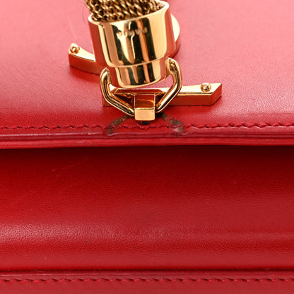 Saint Laurent Calfskin Small Classic Monogram Kate Tassel Satchel Red 11 of 12