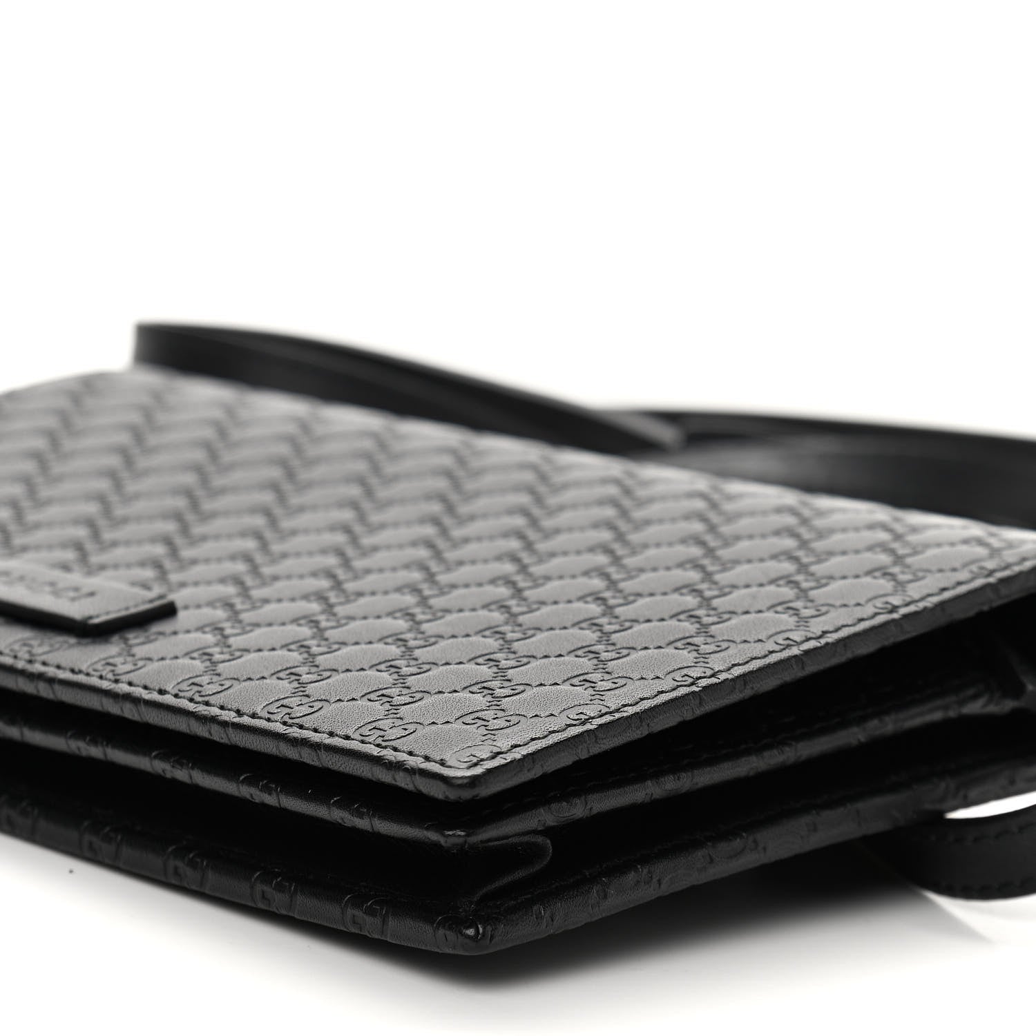 Gucci Microguccissima Crossbody Wallet Black 9 of 10