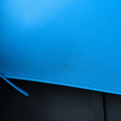 Balenciaga Veau Baltimore Double Sided Large Everyday Tote Gris Fossile Bleu Turquoise 15 of 15