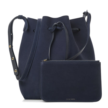 Mansur Gavriel Suede Bucket Bag Blu 1 of 13