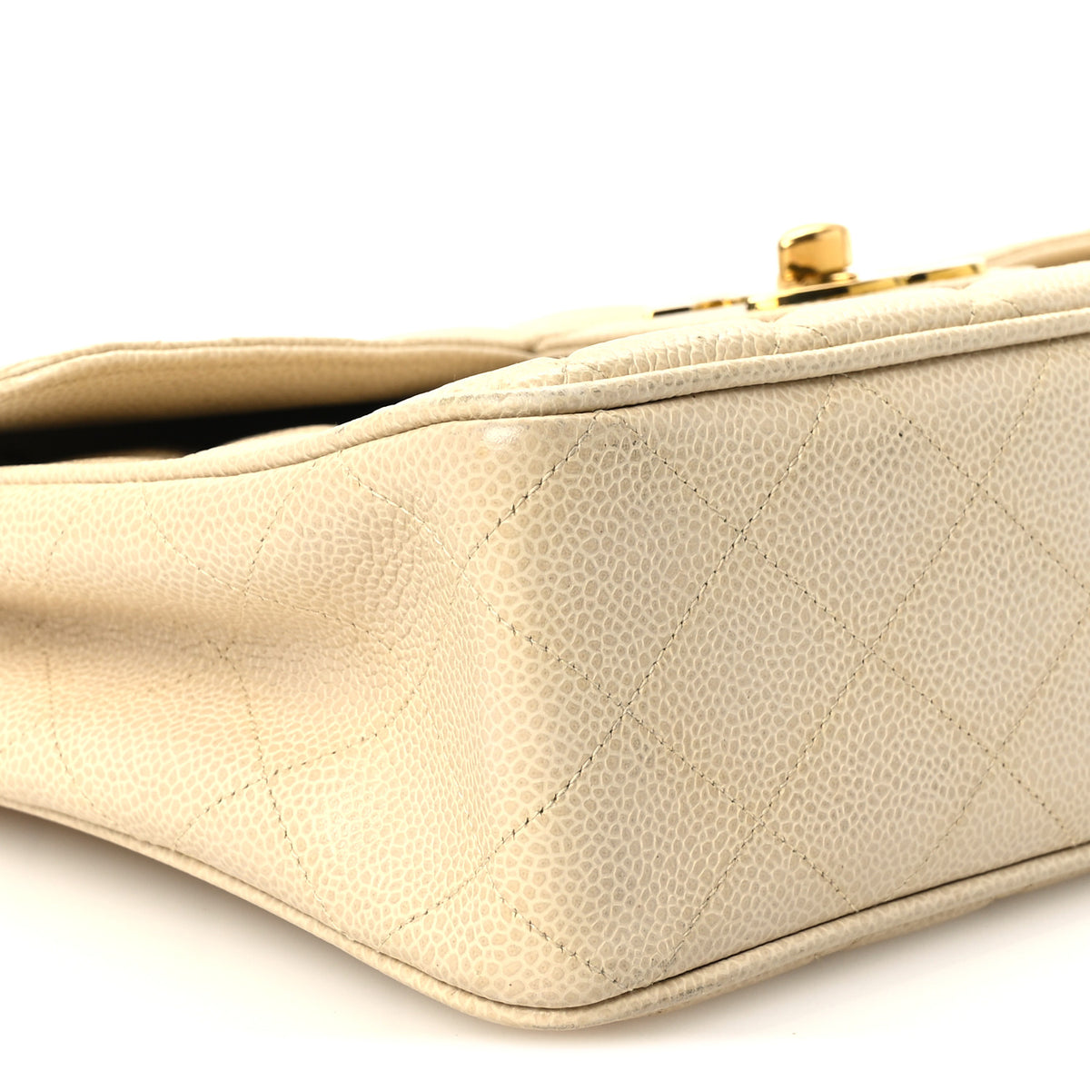 Chanel Caviar Quilted Jumbo Single Flap Beige 10 of 12