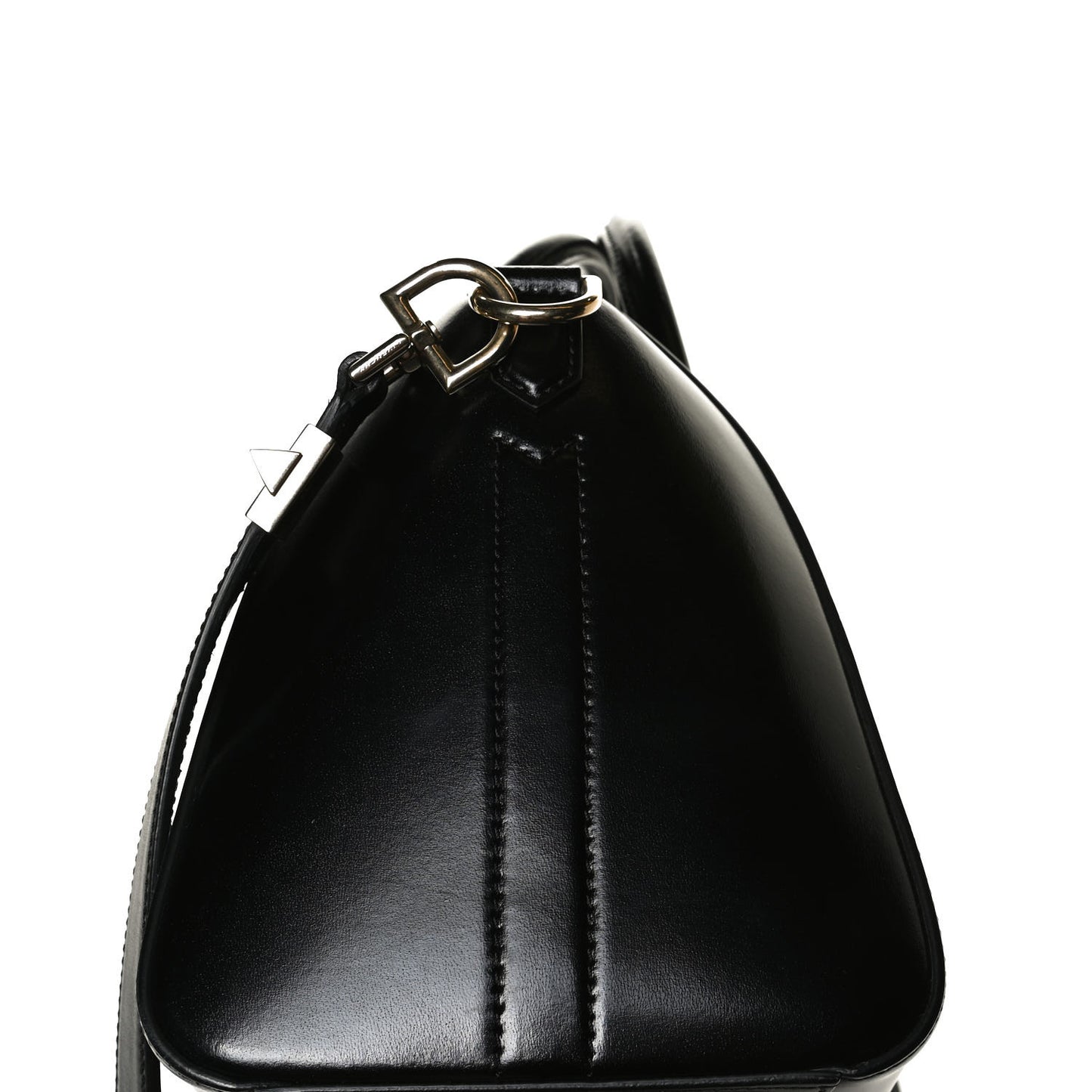 Shiny Lord Calfskin Small Antigona Black