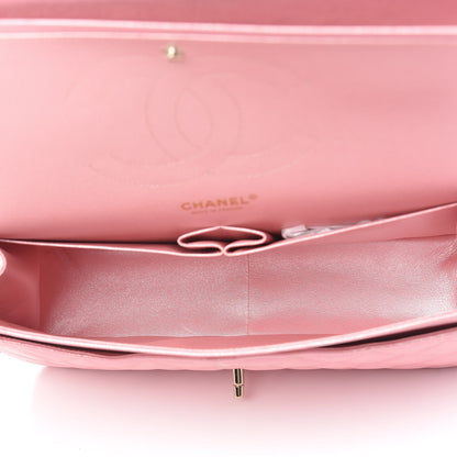 Chanel Iridescent Caviar Quilted Jumbo Double Flap Rose Pink 5 of 10