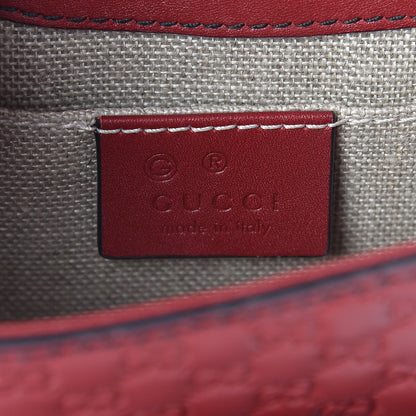 Gucci Soft Microguccissima Mini Emily Chain Shoulder Bag Rosso 6 of 6