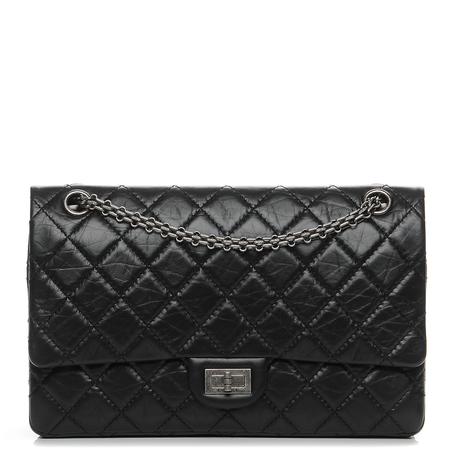 Chanel Aged Calfskin Quilted 2.55 Reissue 226 Flap Black 1 of 8