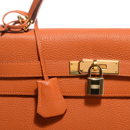 Hermes Togo Kelly Sellier 32 Orange 17 of 27