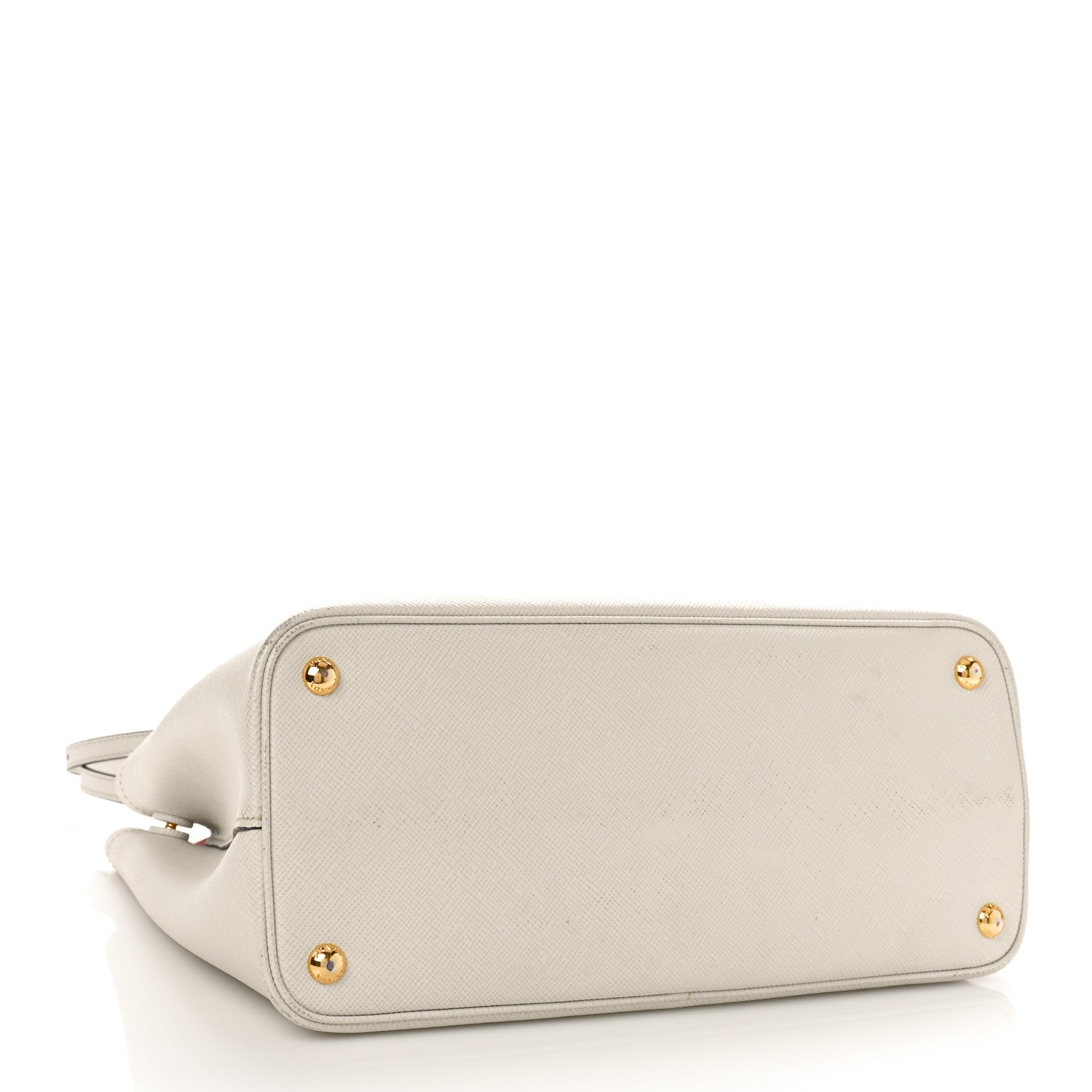 Prada Saffiano Cuir Medium Double Bag Talco Lacca 4 of 10