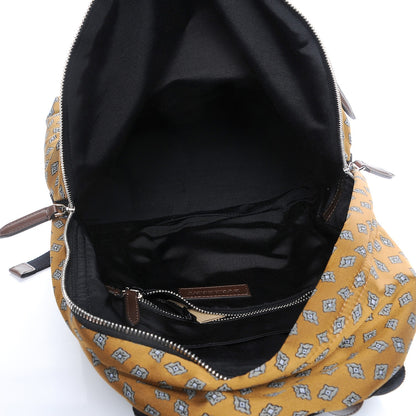 Burberry Nylon Tie Print Abbeydale Simple Backpack Citrus Yellow 5 of 8