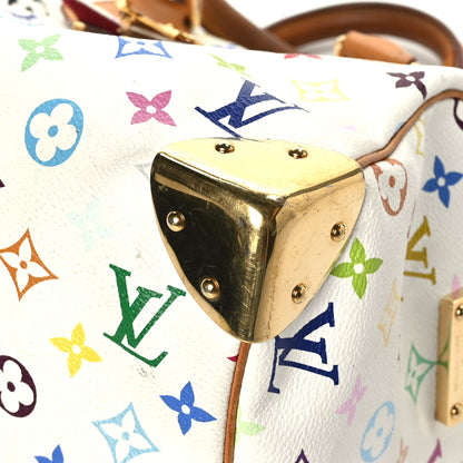 Louis Vuitton Monogram Multicolor Speedy 30 White 8 of 9