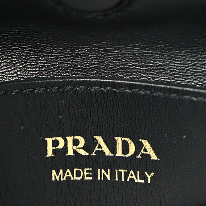 Prada City Calfskin Cuir Medium Mirage Double Bag Black 5 of 7
