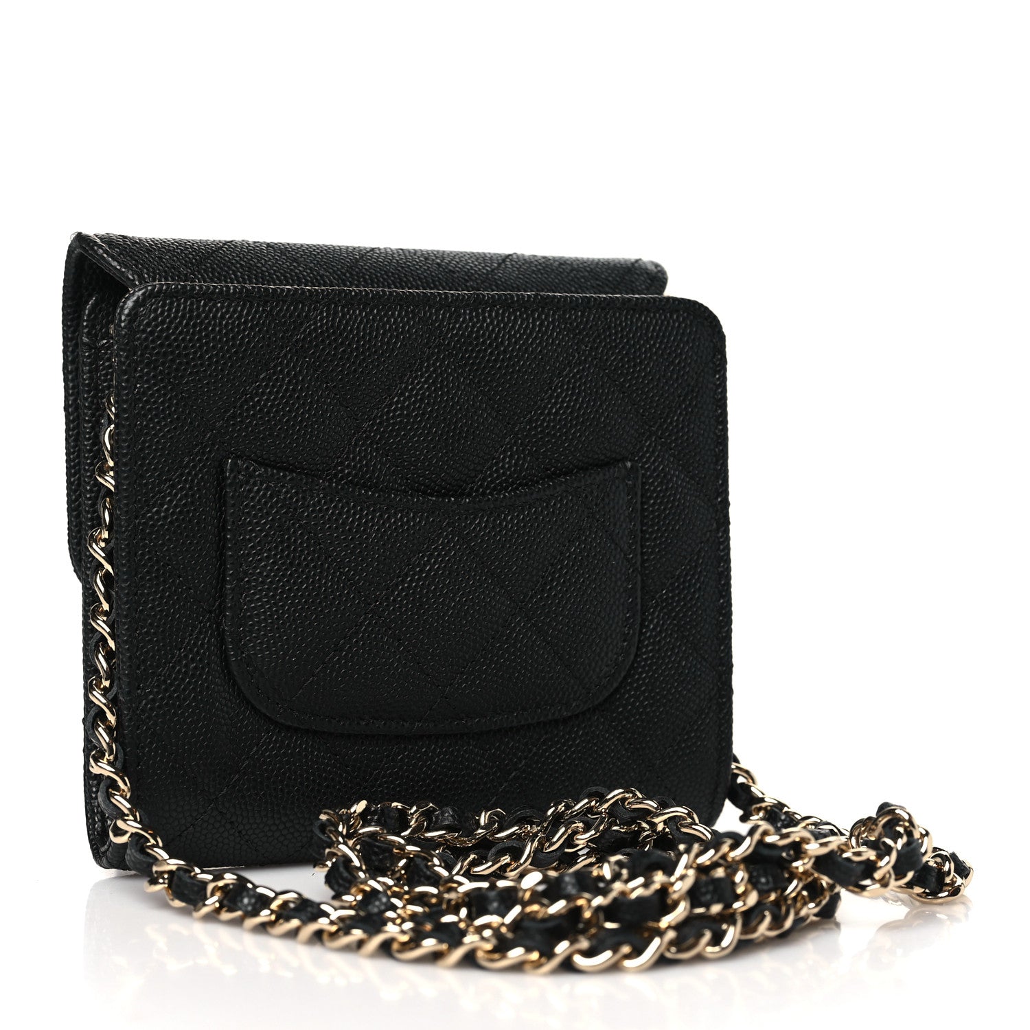 Chanel Caviar Quilted Clutch With Chain Bag Black 3 of 14