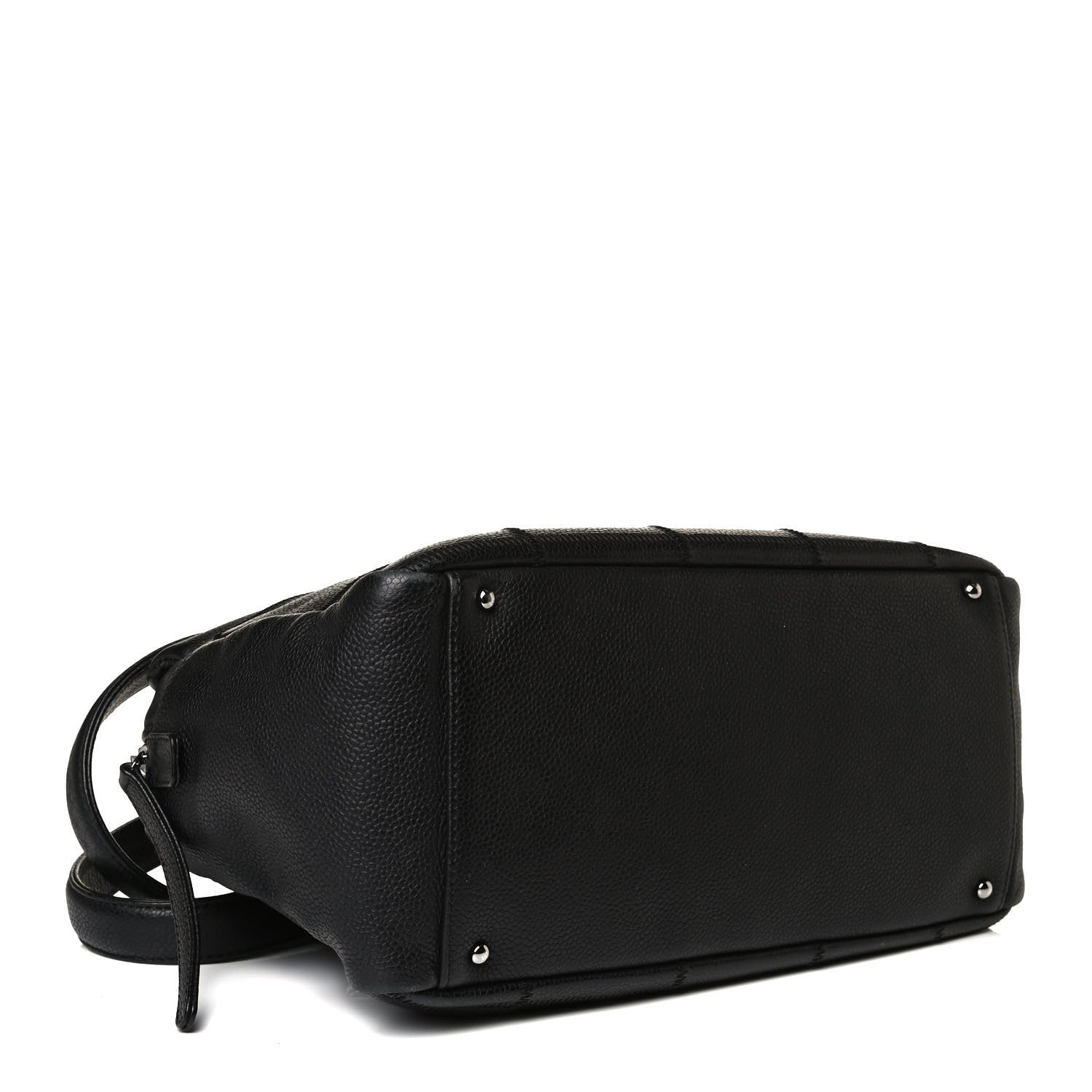 Chanel Caviar Square Stitched Tote Black 3 of 15