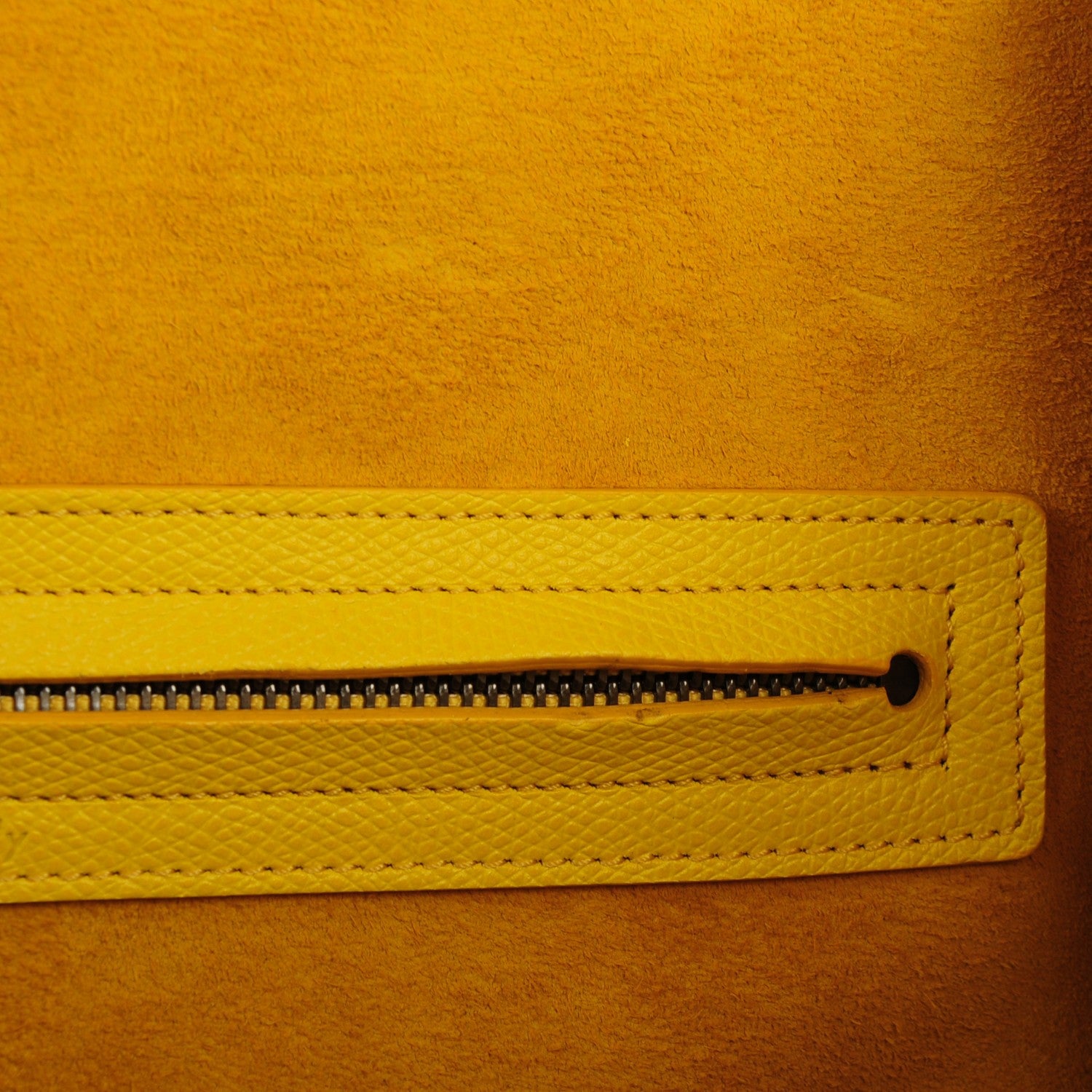 Celine Supple Calfskin Medium Phantom Luggage Sun Yellow 8 of 8
