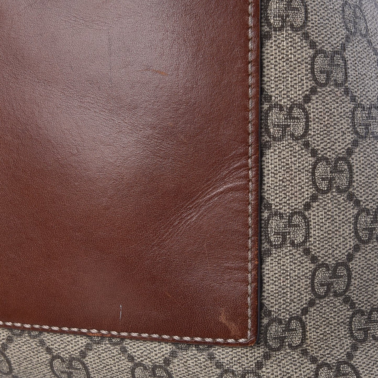 GG Supreme Monogram Linea A Hobo Brown