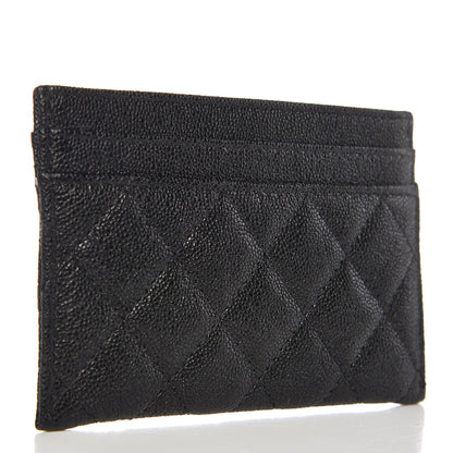 Chanel Caviar Quilted Boy Card Holder Black 3 of 9