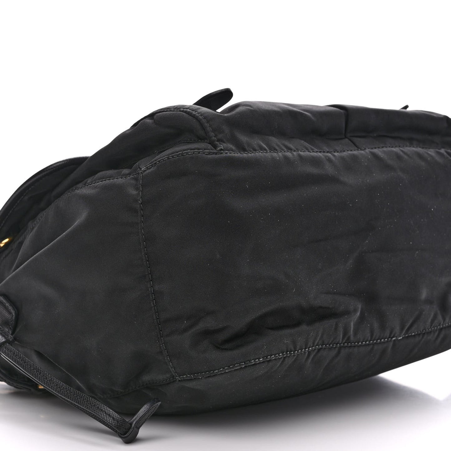 Tessuto Nylon Saffiano Messenger Bag Black