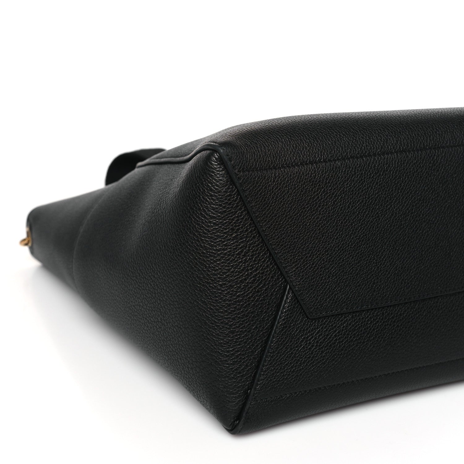 Celine Soft Grained Calfskin Sangle Bucket Bag Black 7 of 8