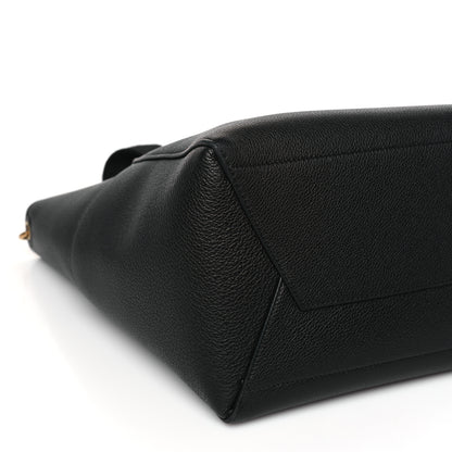 Celine Soft Grained Calfskin Sangle Bucket Bag Black 7 of 8