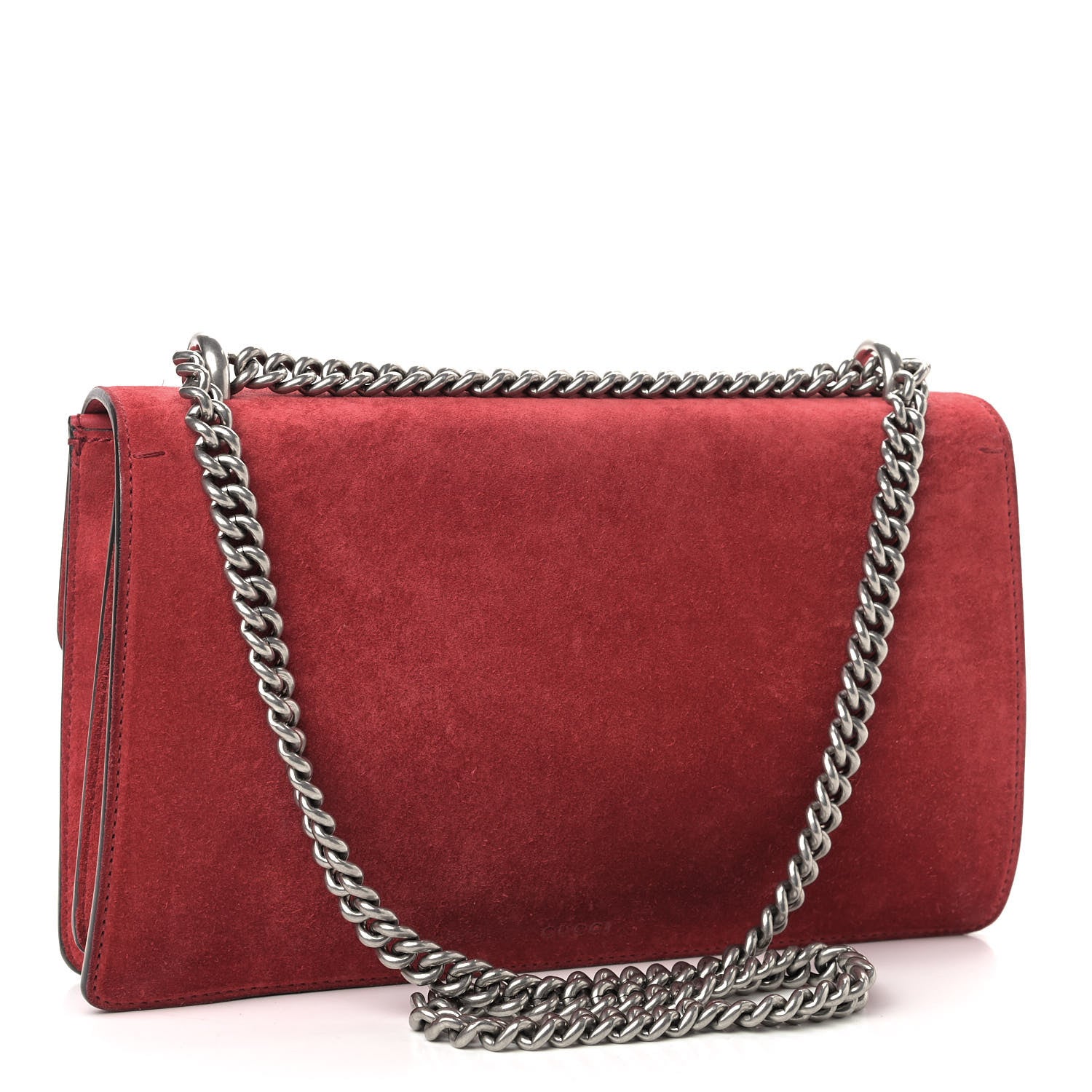 Gucci Suede Vitello Velvet Small Dionysus Shoulder Bag Vulcanic Red 3 of 10