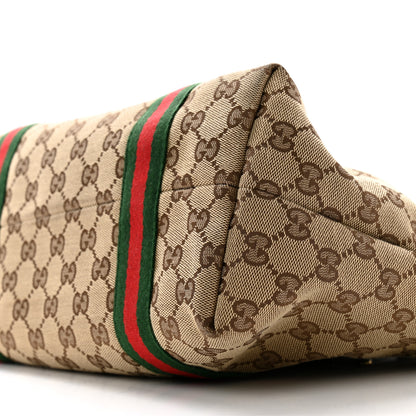 Gucci Monogram Medium Jolicoeur Tote Dark Brown 9 of 11