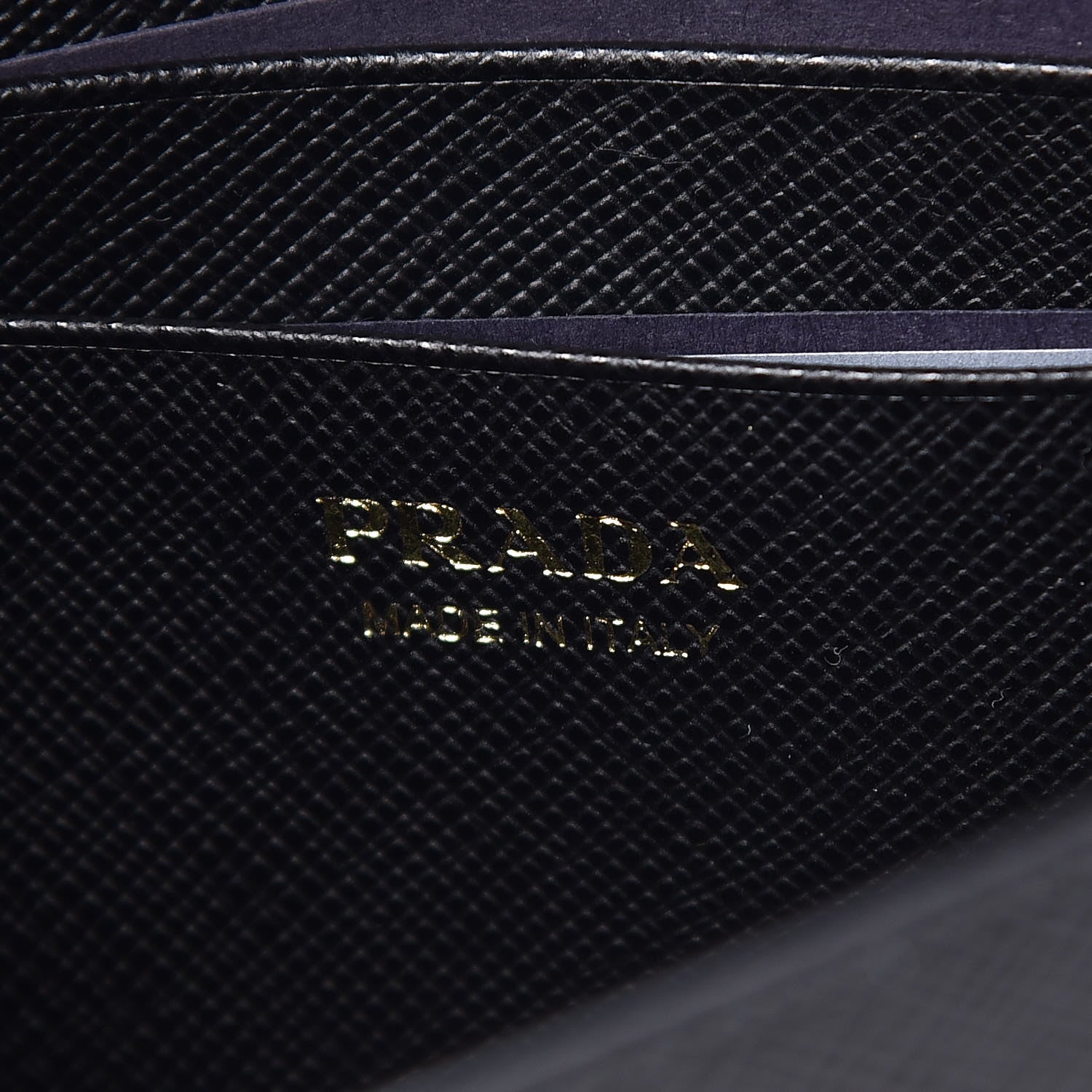 Prada Saffiano Metal Phone Wristlet Crossbody Wallet Black 8 of 9