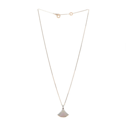 Bulgari 18K Rose Gold Diamond Mother of Pearl Divas' Dream Pendant Necklace 2 of 8