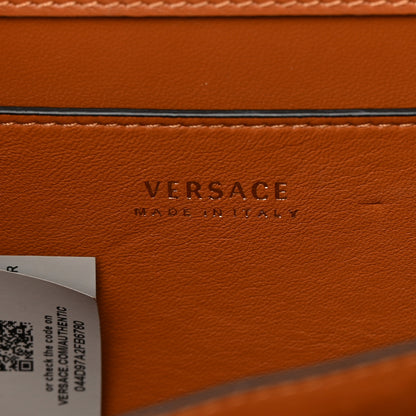 Versace Vitello Barocco Virtus V Small Top Handle Shoulder Bag Brown 7 of 19