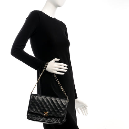 Chanel Lambskin Quilted Small Single Flap Black 2 of 8