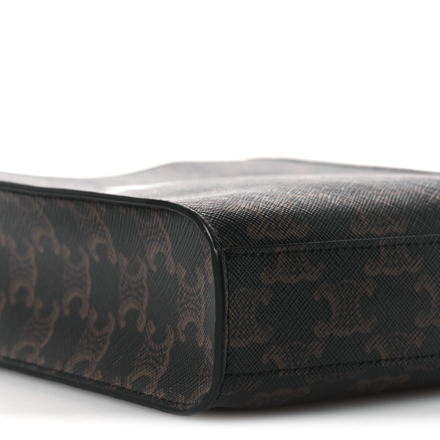 Triomphe Canvas Calfskin Mini Vertical Cabas Tan