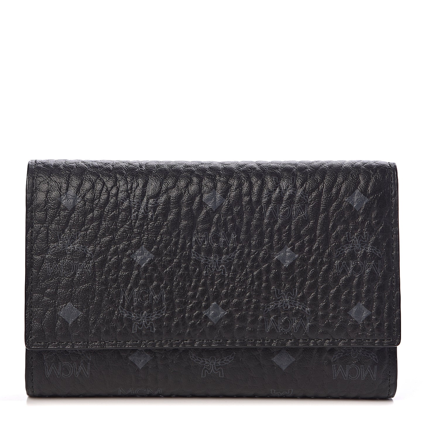 Visetos Three-Fold Flap Wallet Black