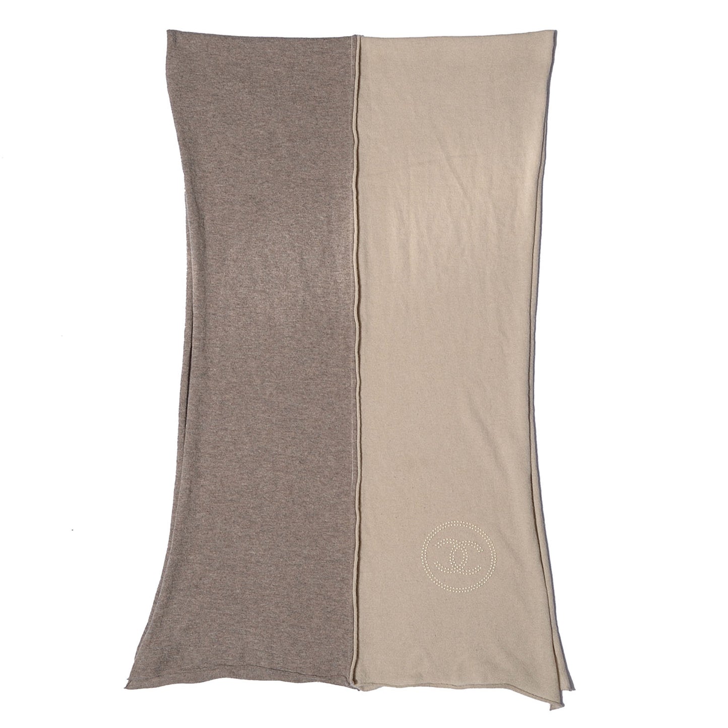 Cashmere Pearl CC Scarf Beige Taupe