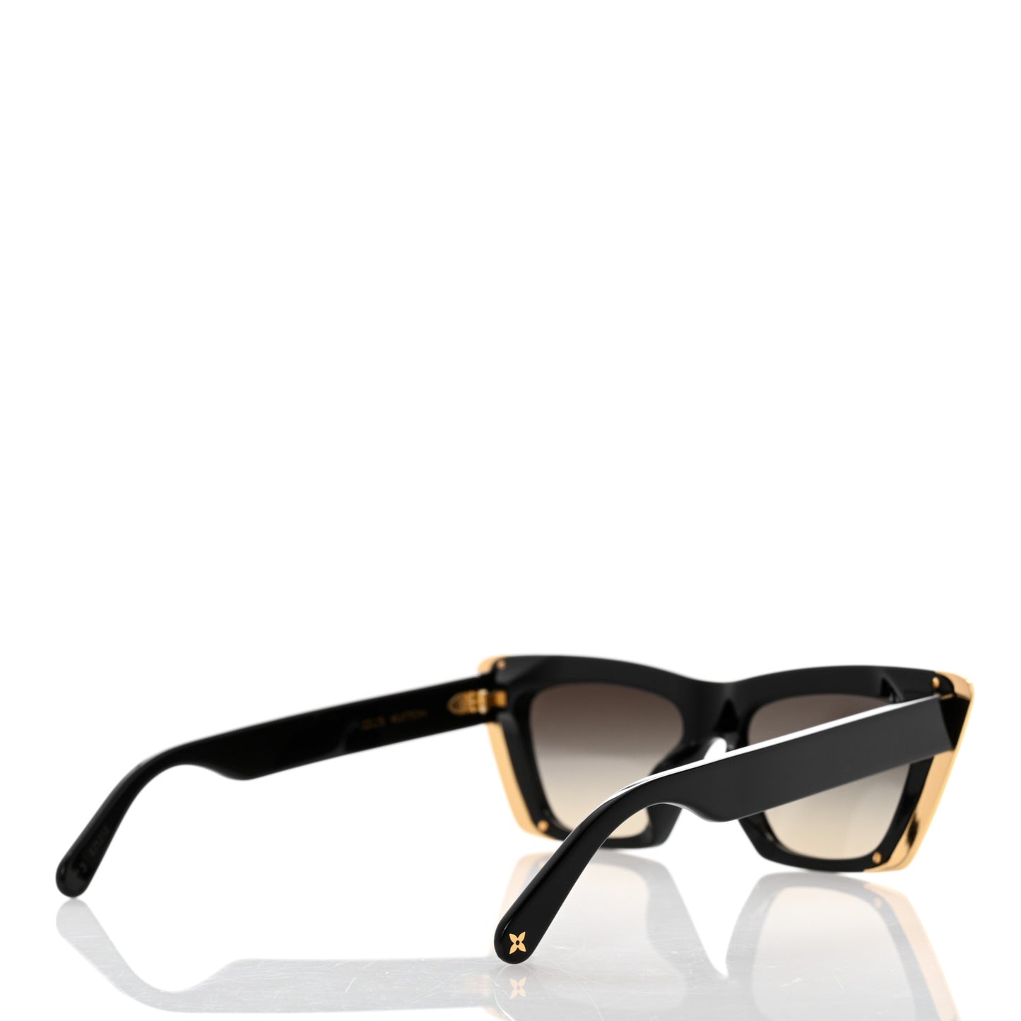 Acetate LV Moon Cat Eye Sunglasses Z1655W Black