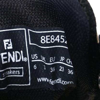 Fendi Tech Fabric Calfskin Womens First 1 Sneakers 36 Black 7 of 8