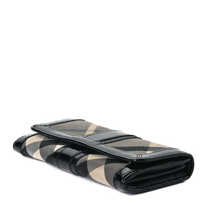 Burberry Beat Check Penrose Continental Wallet Black 7 of 8