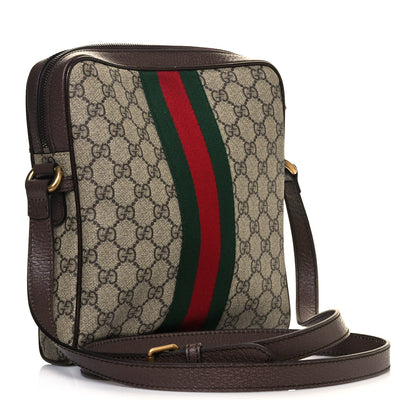 Gucci GG Supreme Monogram Web Small Ophidia Messenger Bag Brown 3 of 14