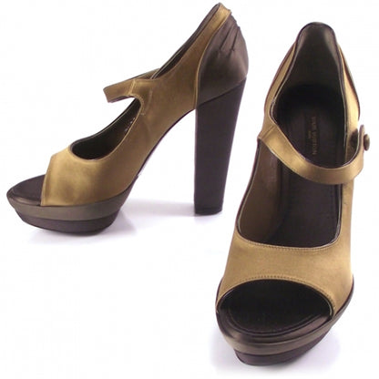 Louis Vuitton Satin Open Toe Strappy Heels 36 1 of 7