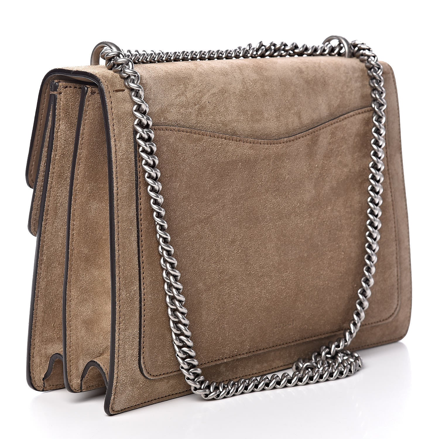 Gucci Suede Medium Dionysus Shoulder Bag Taupe 3 of 13