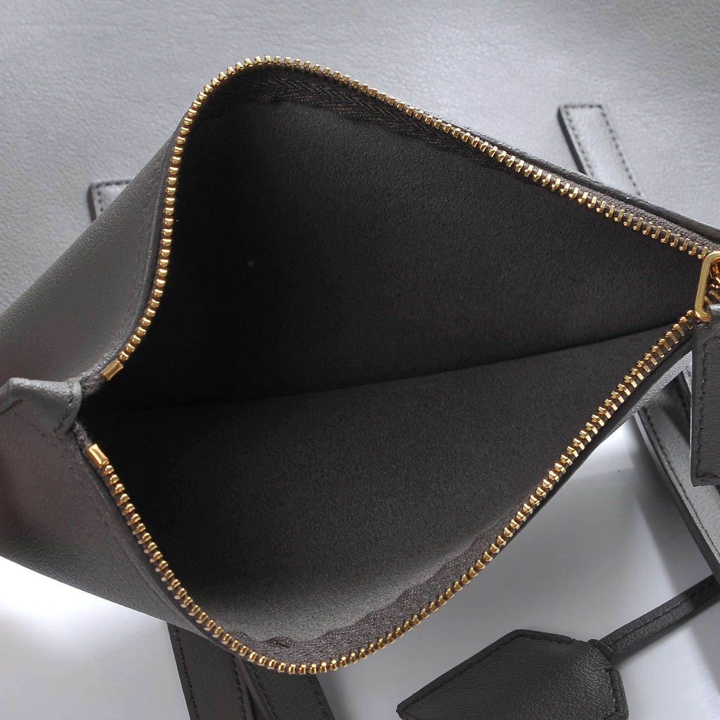 Calfskin Large Shopping Tote Earth
