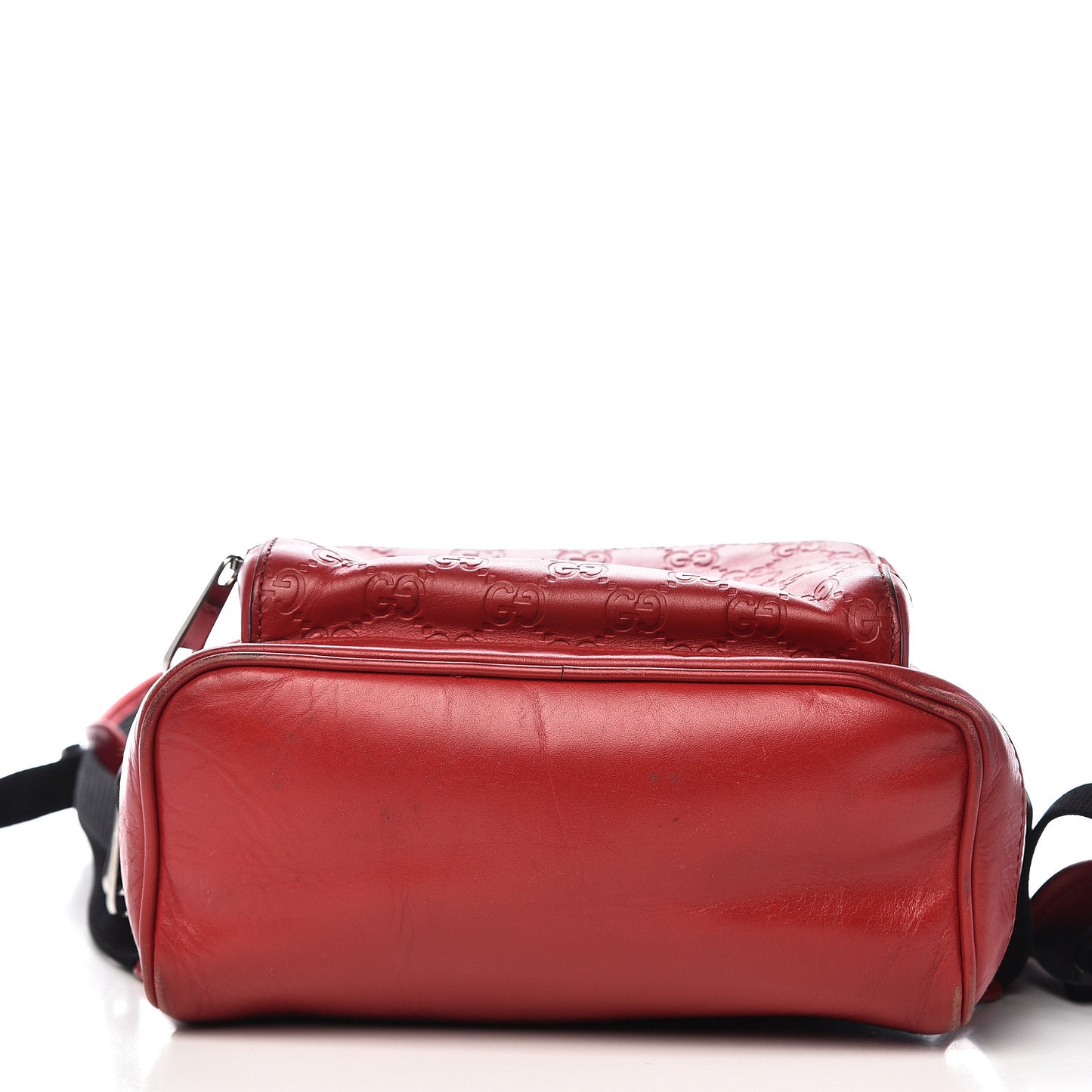Guccissima Signature Small Day Backpack Hibiscus Red