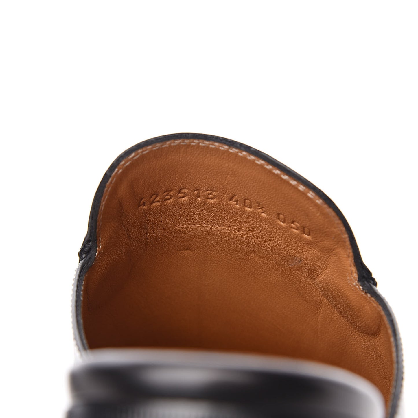 Calfskin Princetown Slippers 40.5 Black