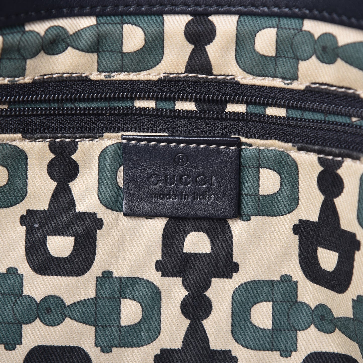 Guccissima D Gold Tote Black