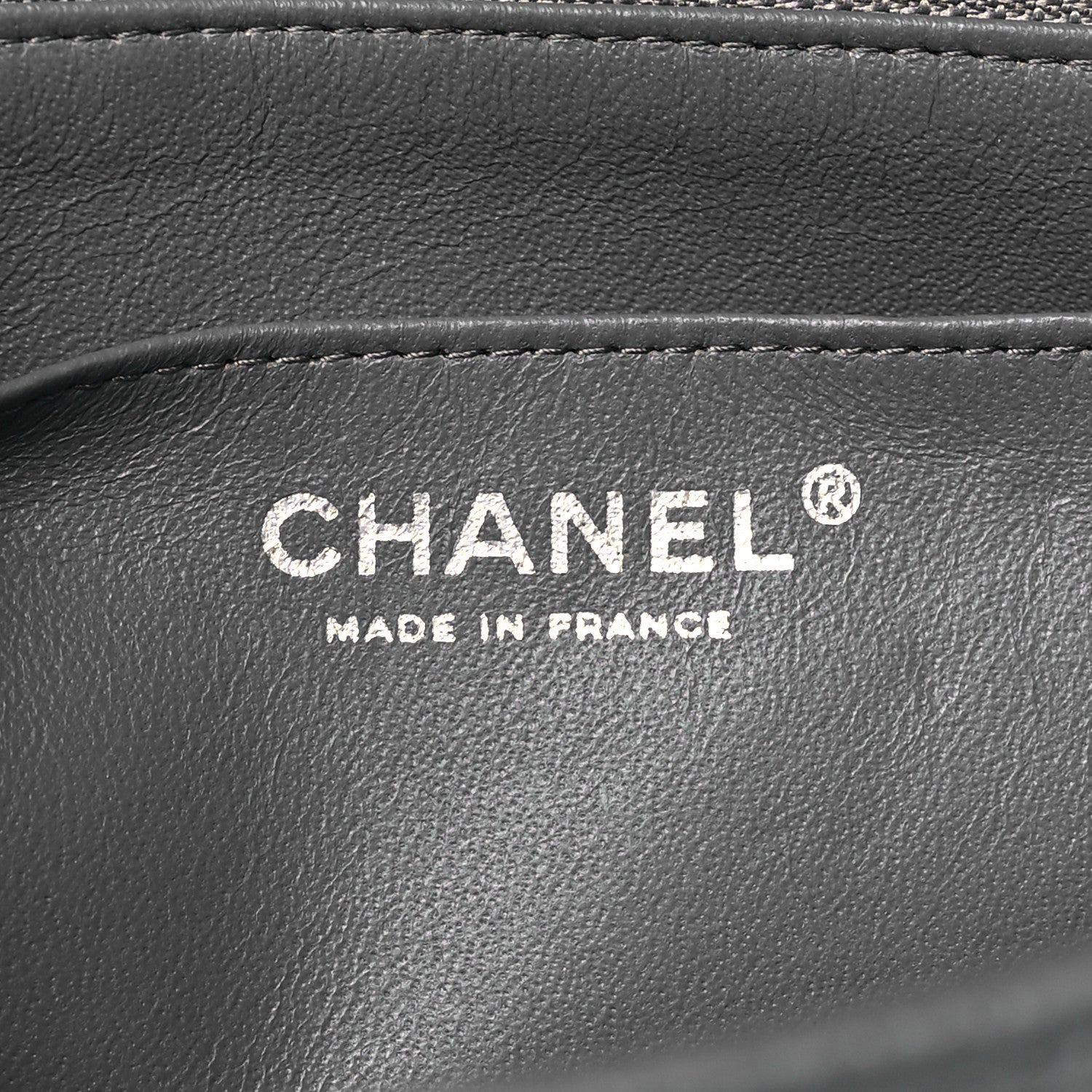 Chanel Caviar Quilted Jumbo Single Flap Grey 6 of 11