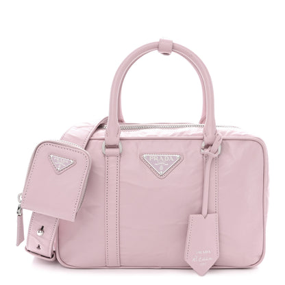 Prada Nappa Antique Medium Re-Edition 2001 Two Handle Bag Alabastro 1 of 16